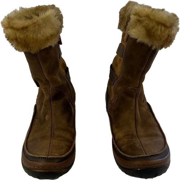 Merril Decora Chant Waterproof Leather Fur Trim Boot - Picture 7 of 10